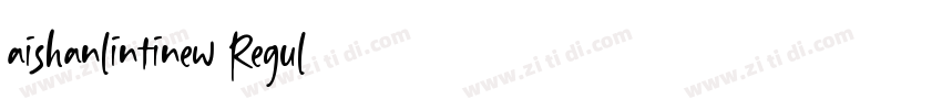 aishanlintinew Regul字体转换